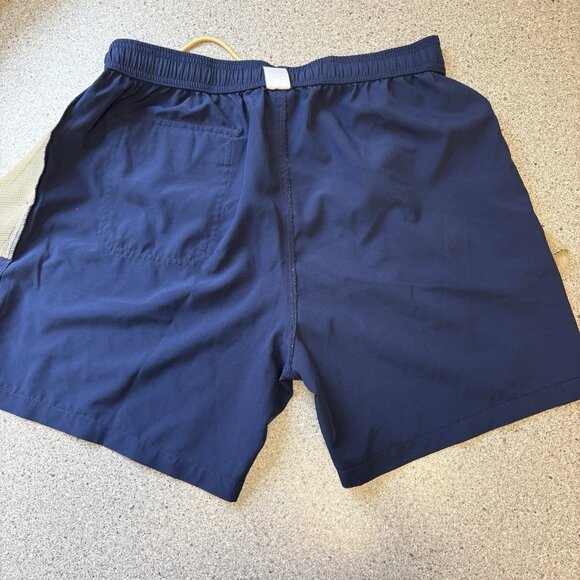 Bamboo Ave Performance Shorts Mens Large L Navy Blue Unlined Stretch Blend - Picture 16 of 16